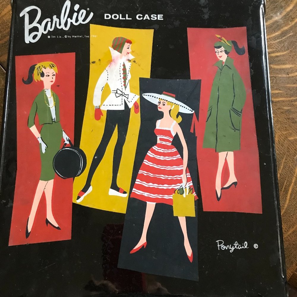 Barbie Doll Case 1961 Black Original Barbie; Vintage;… - Gem